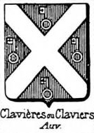 Clavieres Coat of Arms / Family Crest 1