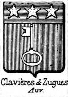 Clavieres Coat of Arms / Family Crest 2