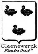 Cleenewerck Coat of Arms / Family Crest 1