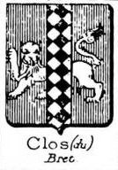 Clos Coat of Arms / Family Crest 2