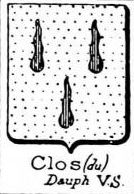 Clos Coat of Arms / Family Crest 10