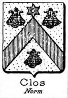 Clos Coat of Arms / Family Crest 1