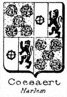Coesaert Coat of Arms / Family Crest 0