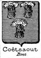 Coetsaout Coat of Arms / Family Crest 0
