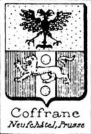 Coffrane Coat of Arms / Family Crest 0