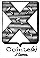 Cointe Coat of Arms / Family Crest 2