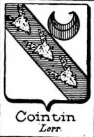 Cointin Coat of Arms / Family Crest 0