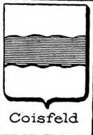 Coisfeld Coat of Arms / Family Crest 0