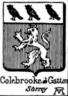Colebrooke Coat of Arms / Family Crest 2