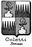 Coletti Coat of Arms / Family Crest 2
