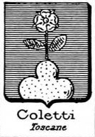 Coletti Coat of Arms / Family Crest 1