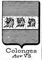 Colonges Coat of Arms / Family Crest 1