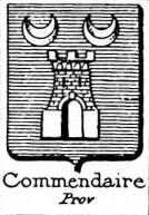 Commendaire Coat of Arms / Family Crest 0