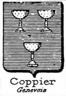 Coppier Coat of Arms / Family Crest 1