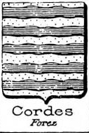 Cordes Coat of Arms / Family Crest 1