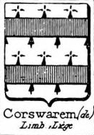 Corswarem Coat of Arms / Family Crest 0