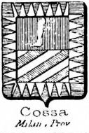 Cossa Coat of Arms / Family Crest 1
