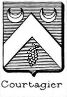 Courtagier Coat of Arms / Family Crest 0