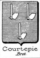 Courtepie Coat of Arms / Family Crest 0