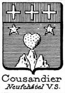 Cousandier Coat of Arms / Family Crest 0