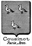 Cousinot Coat of Arms / Family Crest 0