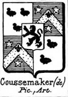 Coussemaker Coat of Arms / Family Crest 0