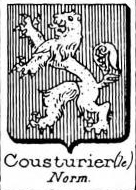 Cousturier Coat of Arms / Family Crest 2