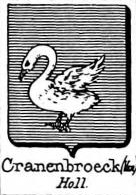 Cranenbroeck Coat of Arms / Family Crest 1