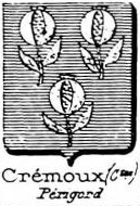 Cremoux Coat of Arms / Family Crest 0