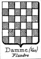 Damme Coat of Arms / Family Crest 5