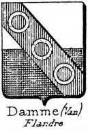 Damme Coat of Arms / Family Crest 7