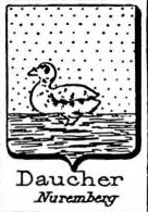 Daucher Coat of Arms / Family Crest 0