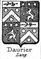 Daurier Coat of Arms / Family Crest 0