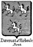 Davoust Coat of Arms / Family Crest 0
