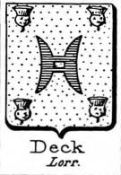 Deck Coat of Arms / Family Crest 1