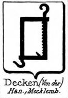 Decken Coat of Arms / Family Crest 4