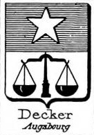 Decker Coat of Arms / Family Crest 6