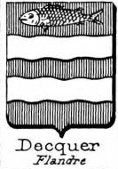 Decquer Coat of Arms / Family Crest 0
