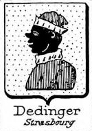 Dedinger Coat of Arms / Family Crest 0