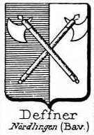 Deffner Coat of Arms / Family Crest 0