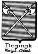 Degingk Coat of Arms / Family Crest 2