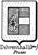 Dehrenthall Coat of Arms / Family Crest 0