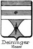 Deininger Coat of Arms / Family Crest 0