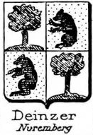 Deinzer Coat of Arms / Family Crest 0