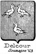 Delcour Coat of Arms / Family Crest 1