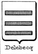 Delebecq Coat of Arms / Family Crest 0