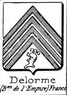 Delorme Coat of Arms / Family Crest 1