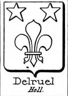 Delruel Coat of Arms / Family Crest 0