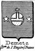 Demetz Coat of Arms / Family Crest 0