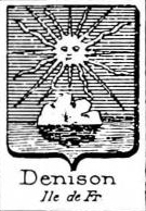 Denison Coat of Arms / Family Crest 6